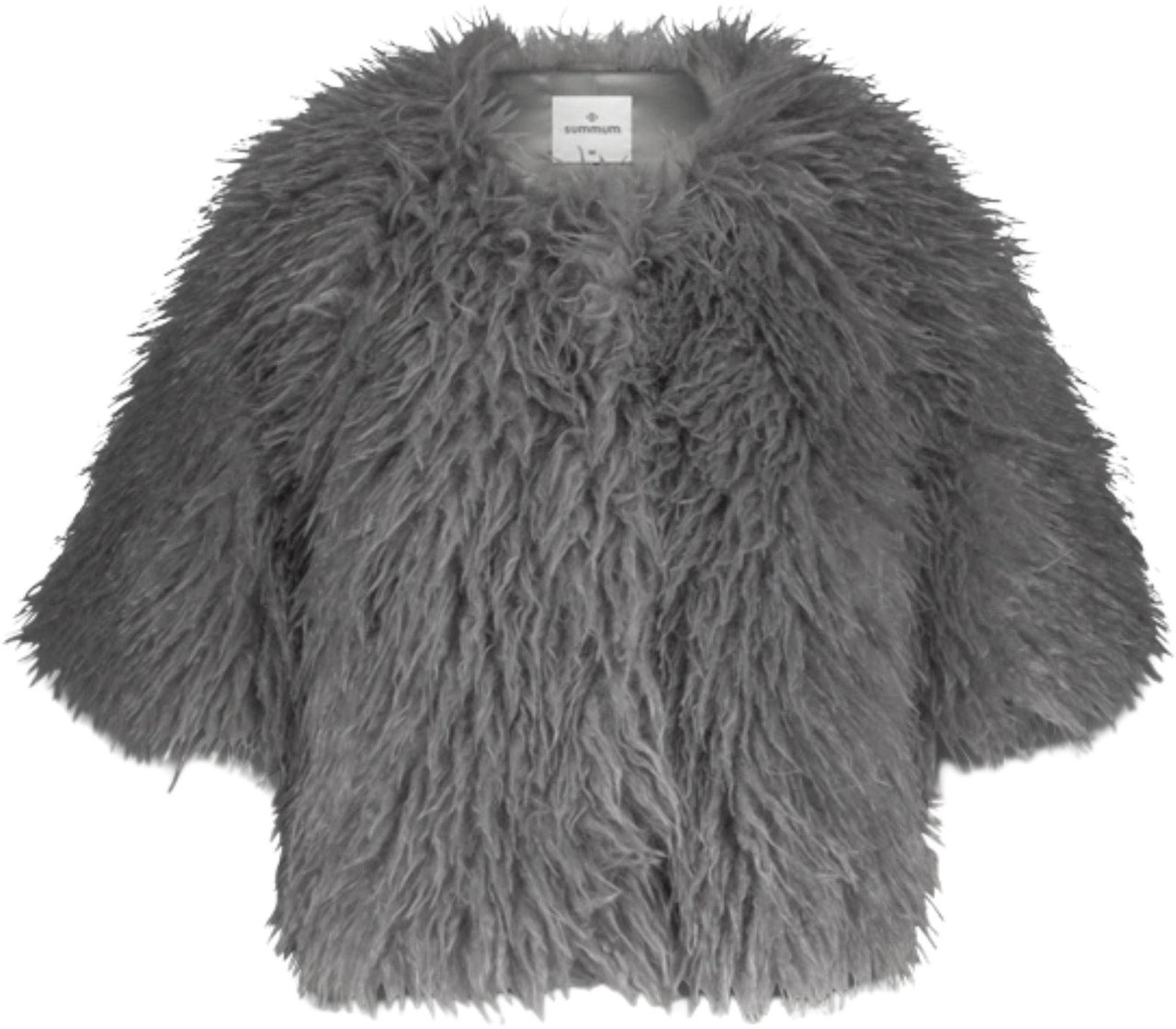 Summum Summum Jacket Faux Furry Vesten Lichtgrijs 1s1194-12290 Grijs