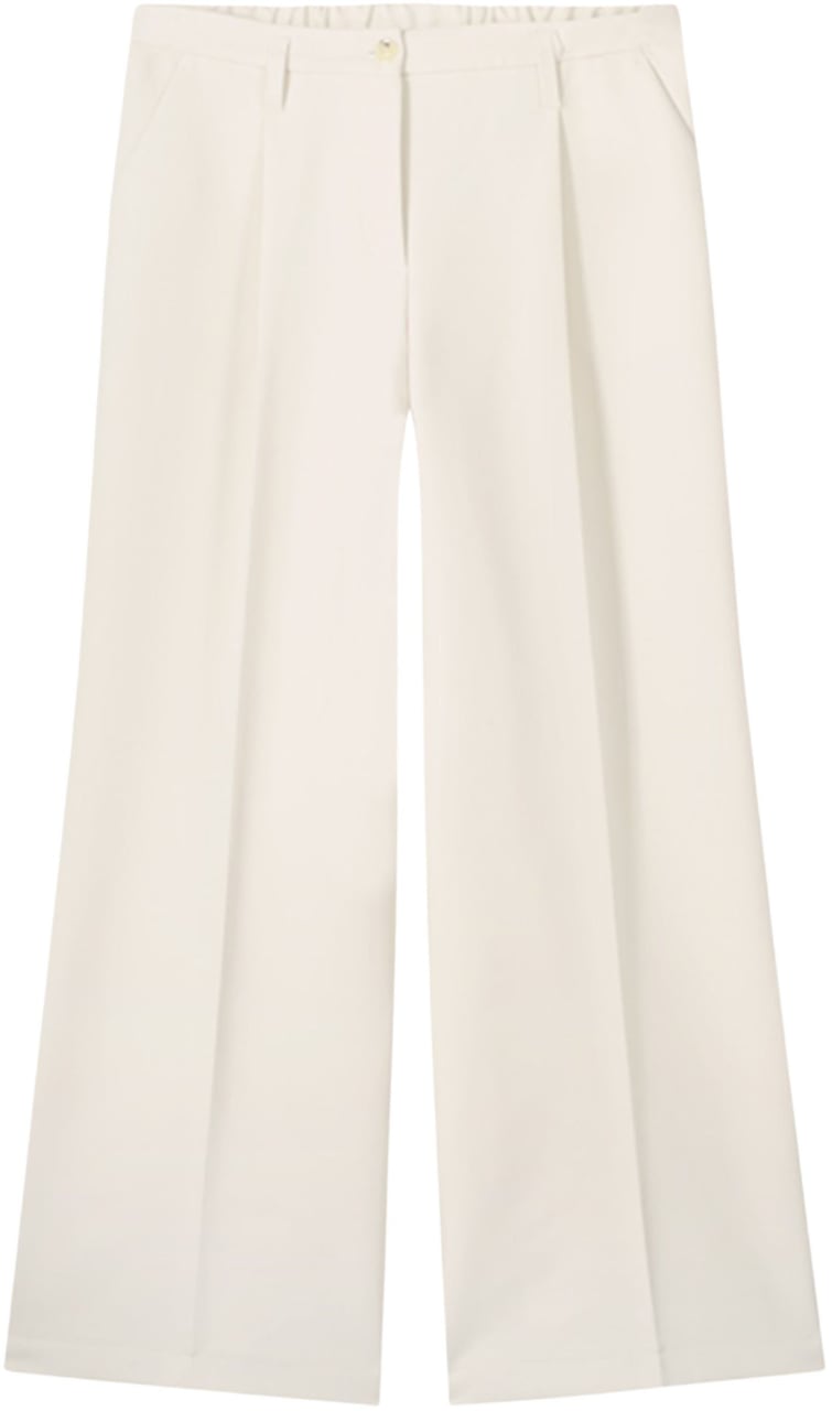 Summum Summum Trousers Foam Uni Ecru 4s2369-11680 Wit