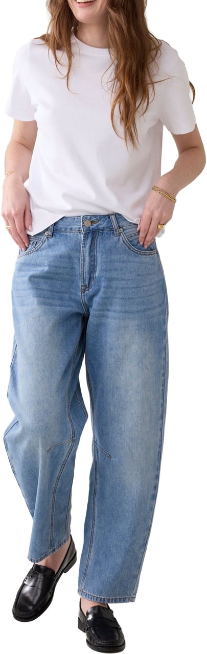 Summum Summum Jeans Cocoon Leg Vintage Cotton Twill Jeans Blauw 4s2746-5169 Blauw