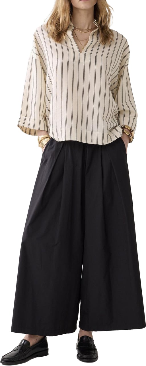 Summum Summum Trousers Taft Light Zwart 4s2958-12259 Zwart