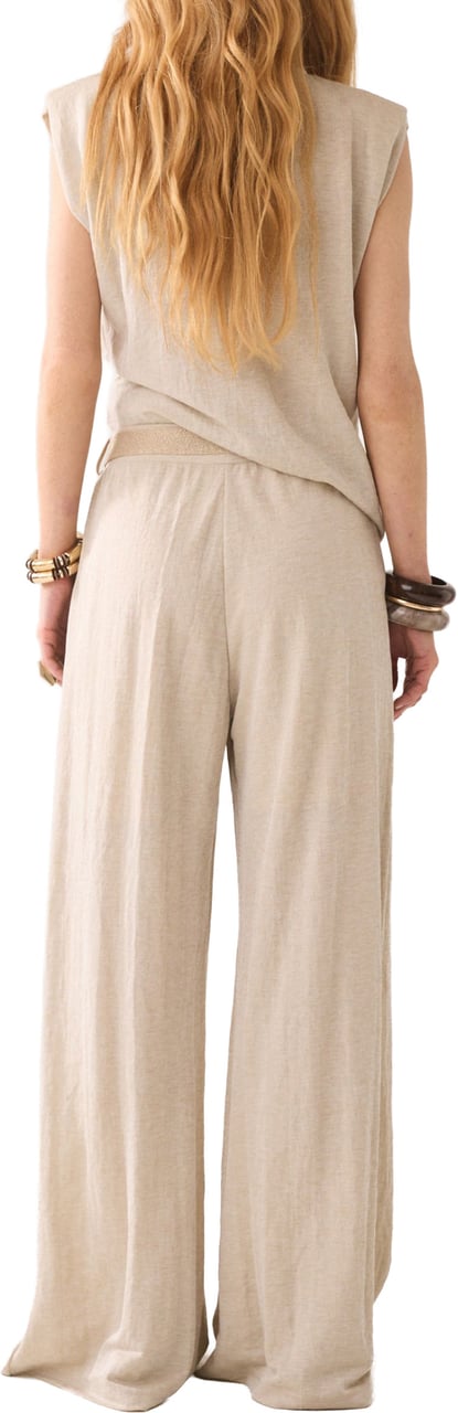 Summum Summum Trouser Linen Look Beige 4s2972-30761 Beige