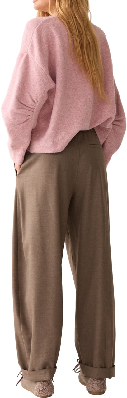 Summum Trousers Barrel Fit Twill Melange Pantalons Taupe 4s3041-12481 Taupe