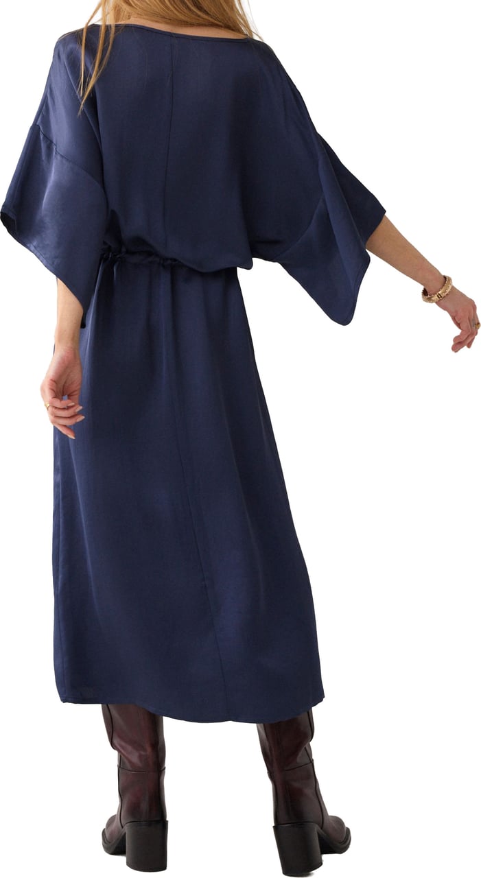 Summum Dress Heavy Silky Touch Donkerblauw 5s1651-12084 Blauw