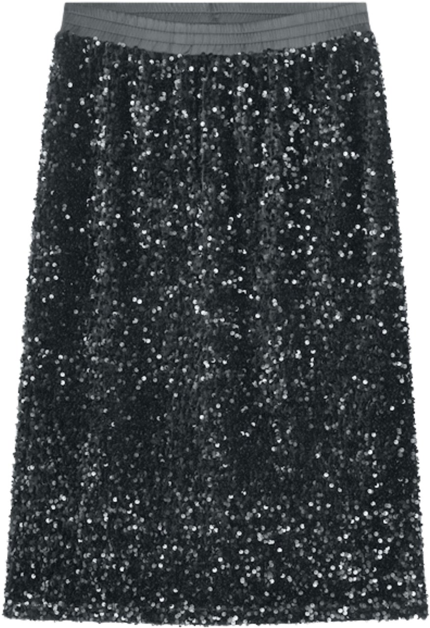 Summum Summum Rok Sequins Velour Grijs 6s1310-11936 Grijs