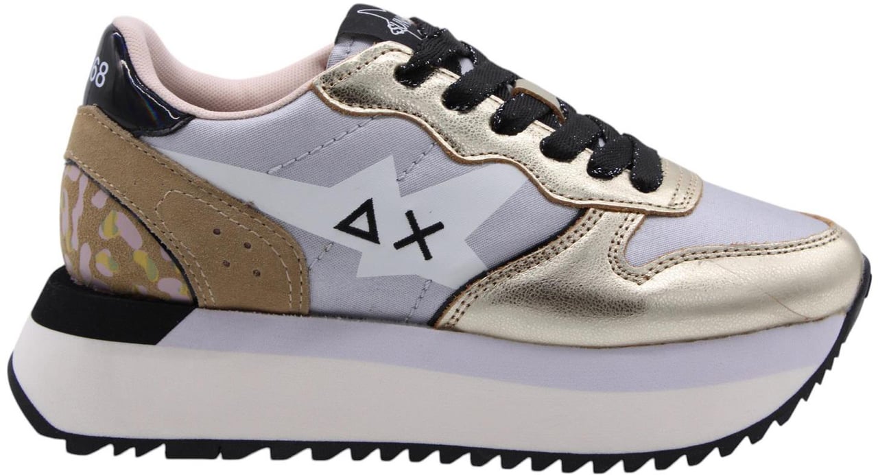 SUN68 Sneaker Gold Goud