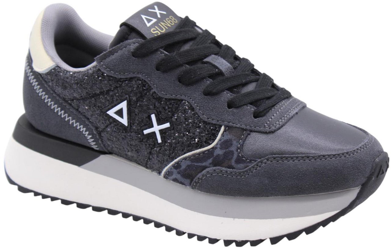 SUN68 Sneaker Black Zwart