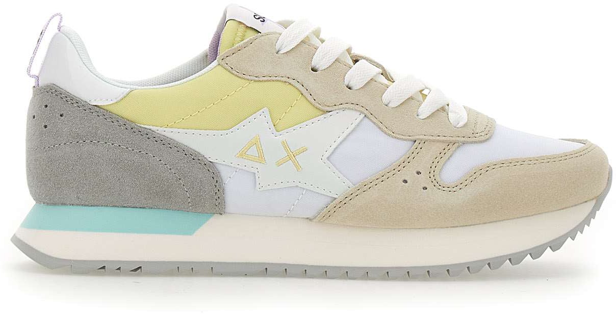 SUN68 Sneakers White Wit