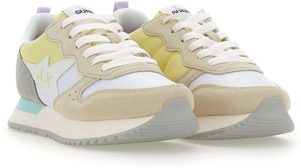 SUN68 Sneakers White Wit