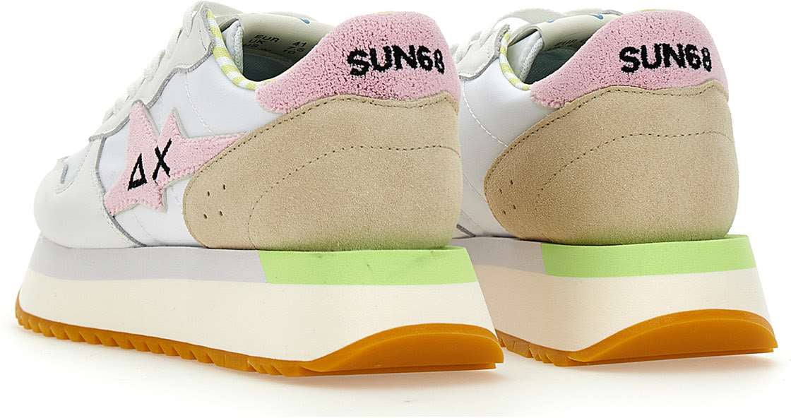 SUN68 Sneakers White Wit