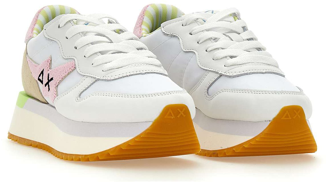 SUN68 Sneakers White Wit