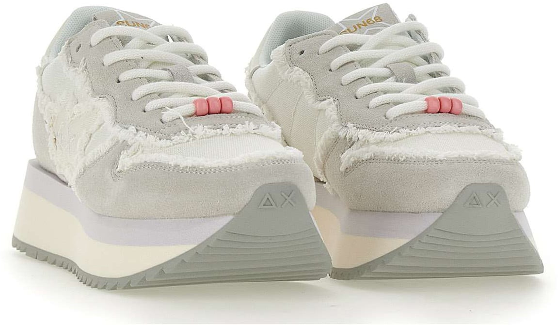 SUN68 Sneakers White Wit