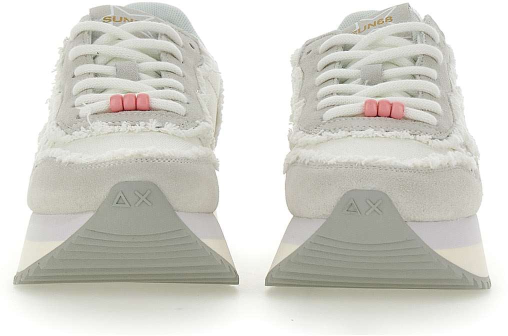 SUN68 Sneakers White Wit