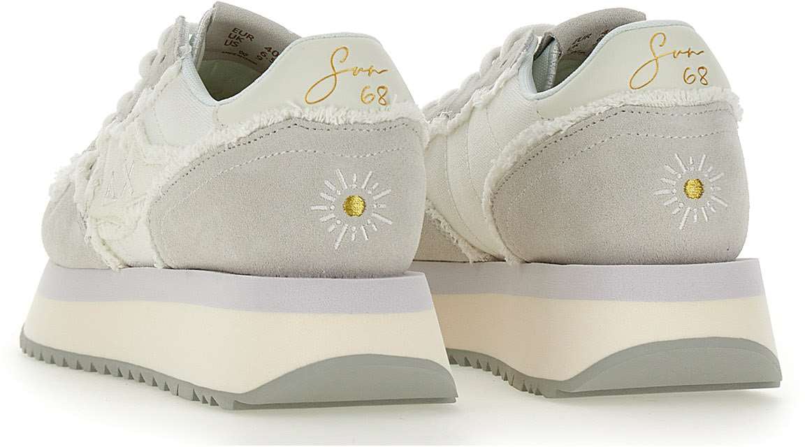 SUN68 Sneakers White Wit