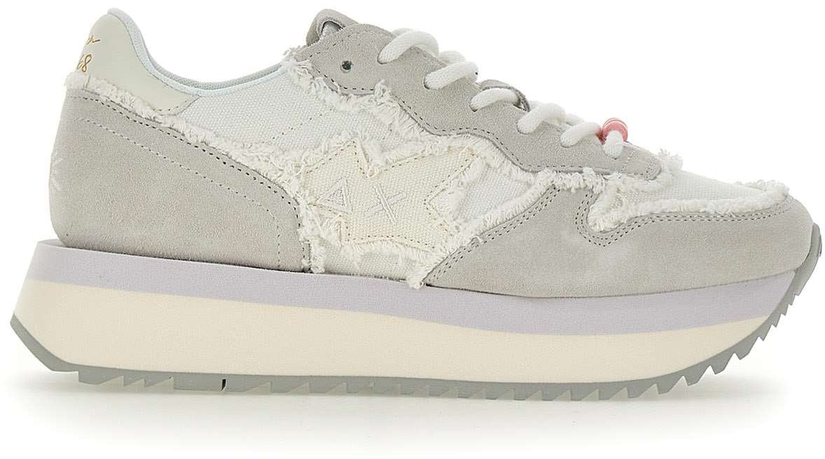 SUN68 Sneakers White Wit