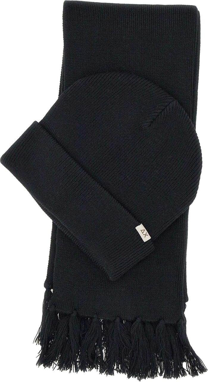 SUN68 Scarfs Black Zwart