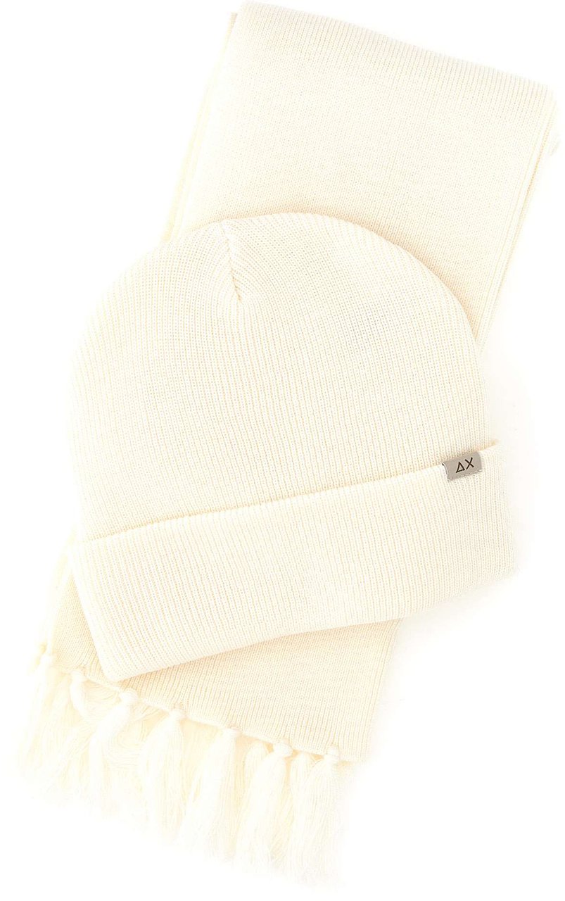 SUN68 Scarfs White Wit