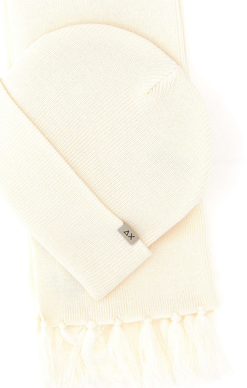SUN68 Scarfs White Wit