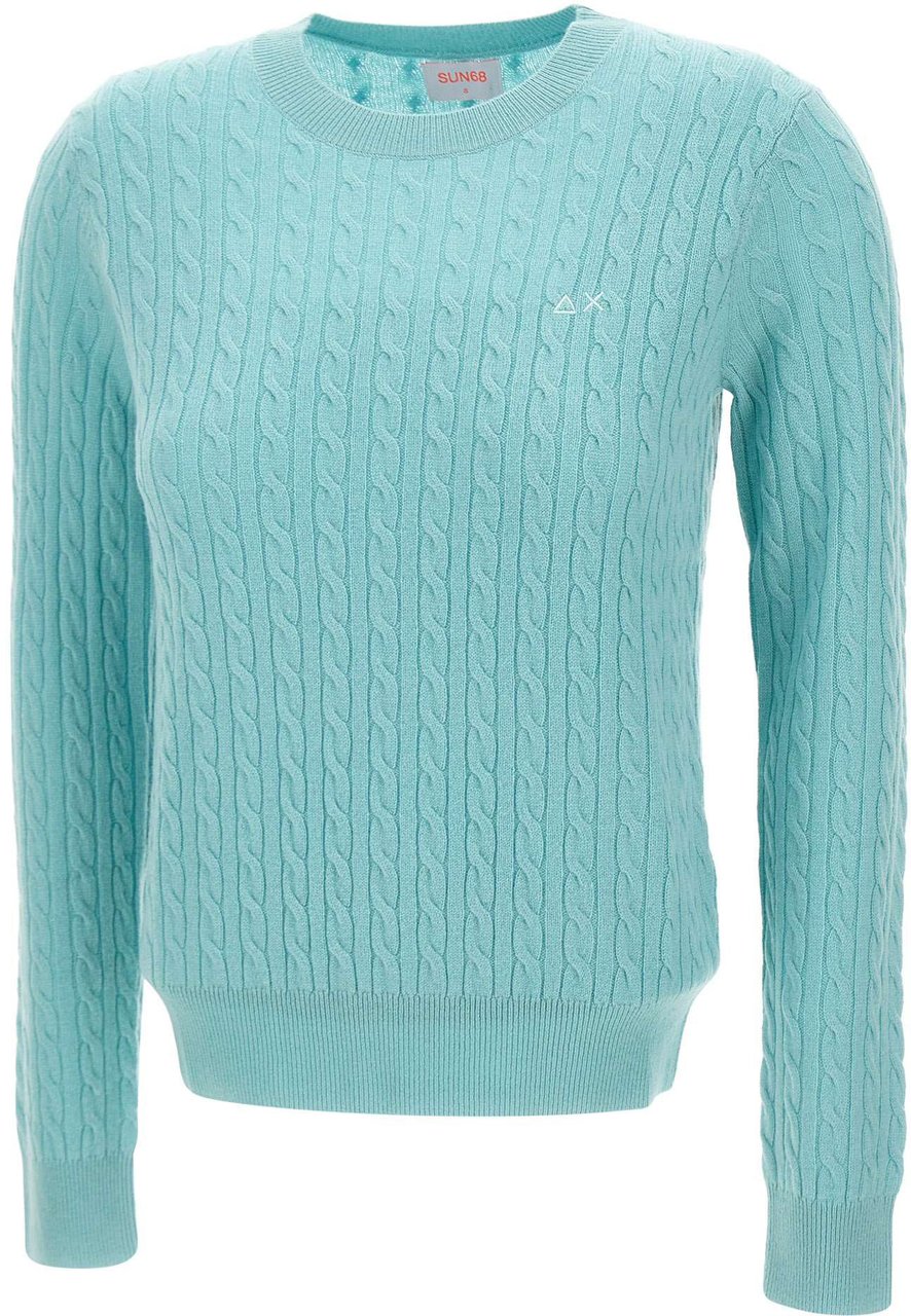 SUN68 Sweaters Green Groen
