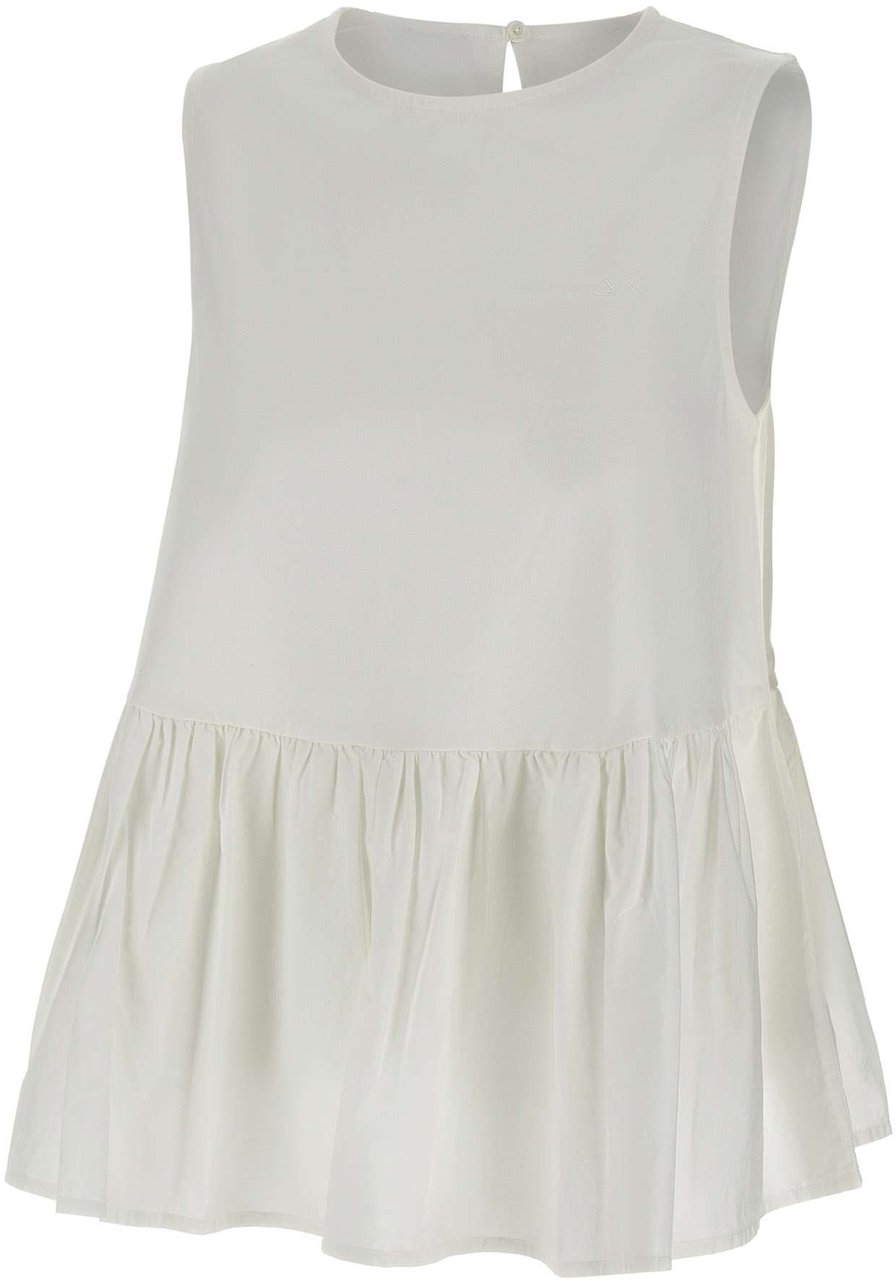 SUN68 Top White Wit