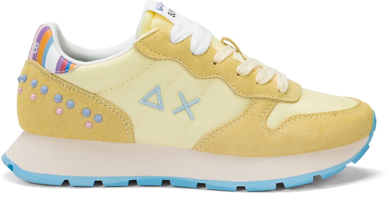 SUN68 Sneakers Giallo Limone Geel