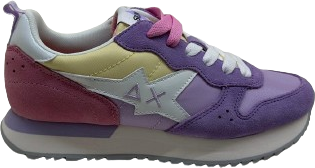 SUN68 Sneakers Lilac Paars