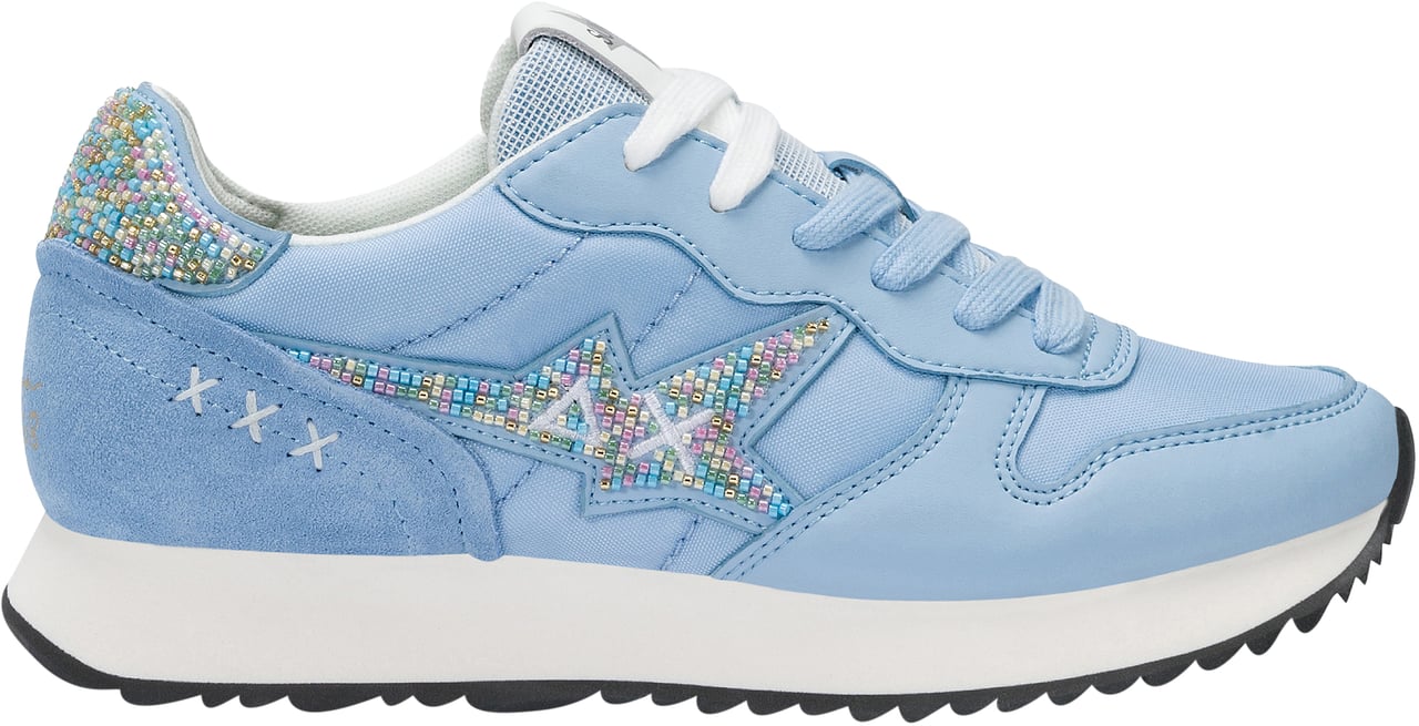 SUN68 Sneakers Clear Blue Blauw