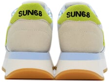 SUN68 Sneakers Biancolime Wit