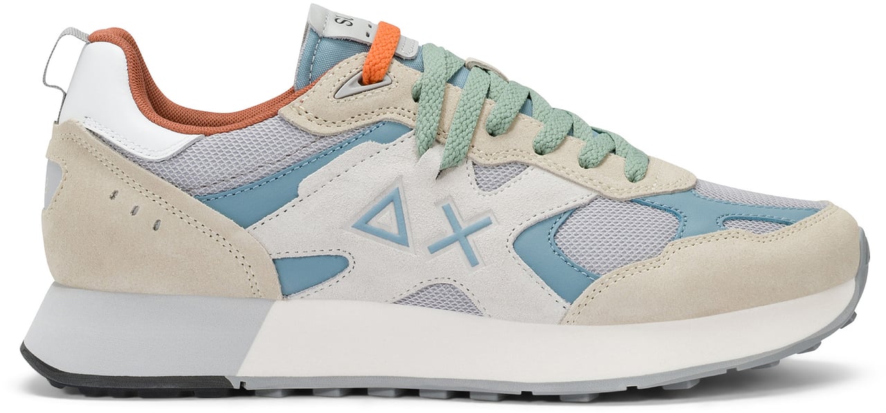 SUN68 Sneakers Bianco Panna Wit