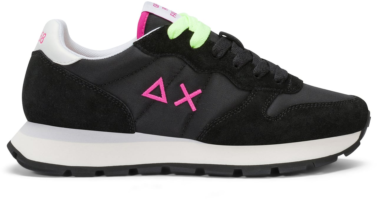 SUN68 Sneakers Nerofuxia Fluo Divers