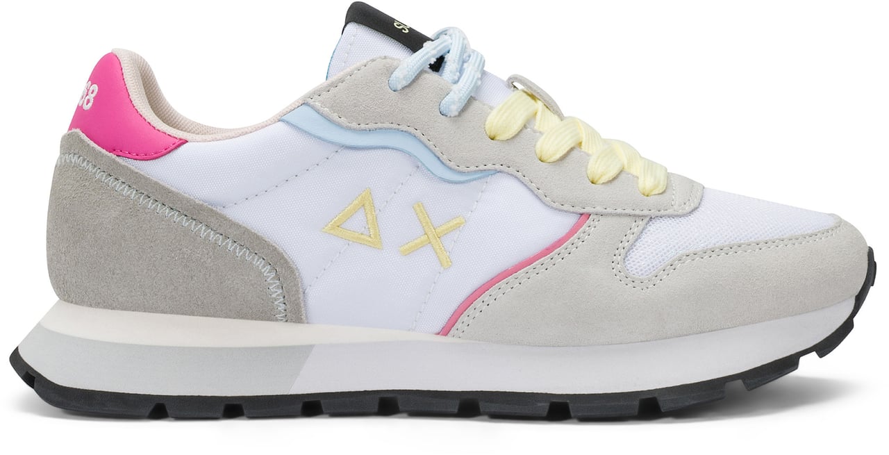 SUN68 Sneakers White Wit