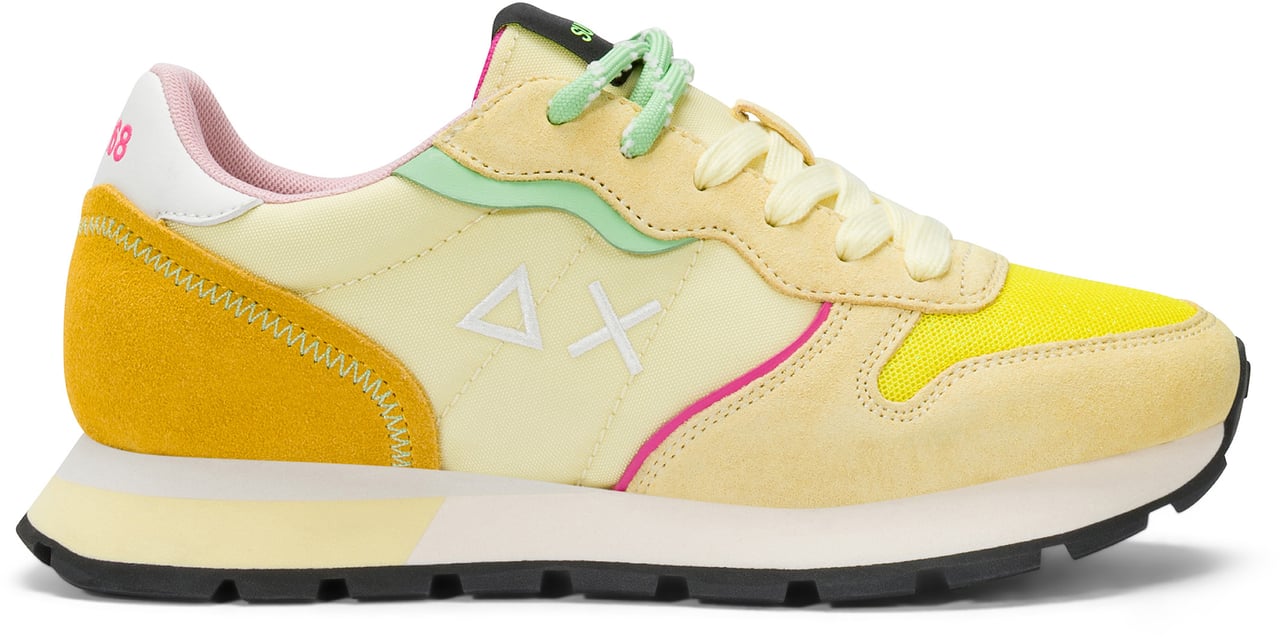 SUN68 Sneakers Giallo Limone Geel