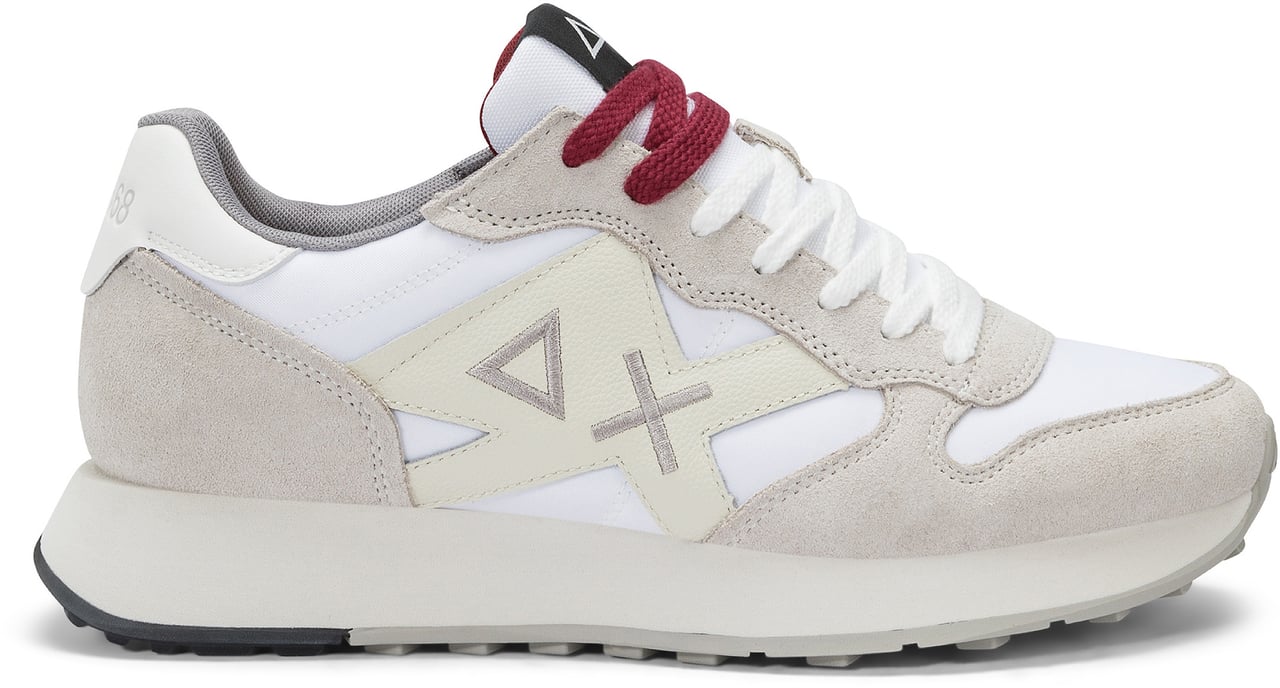 SUN68 Sneakers White Wit