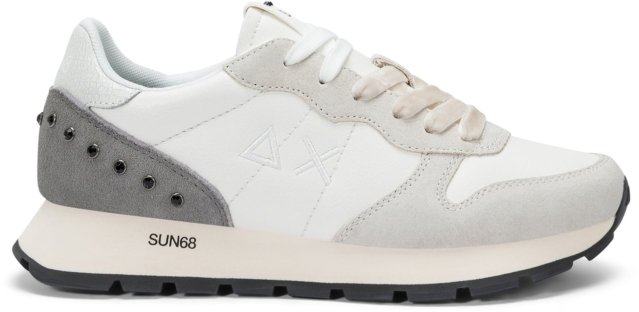 SUN68 Sneakers Bianco Panna Wit