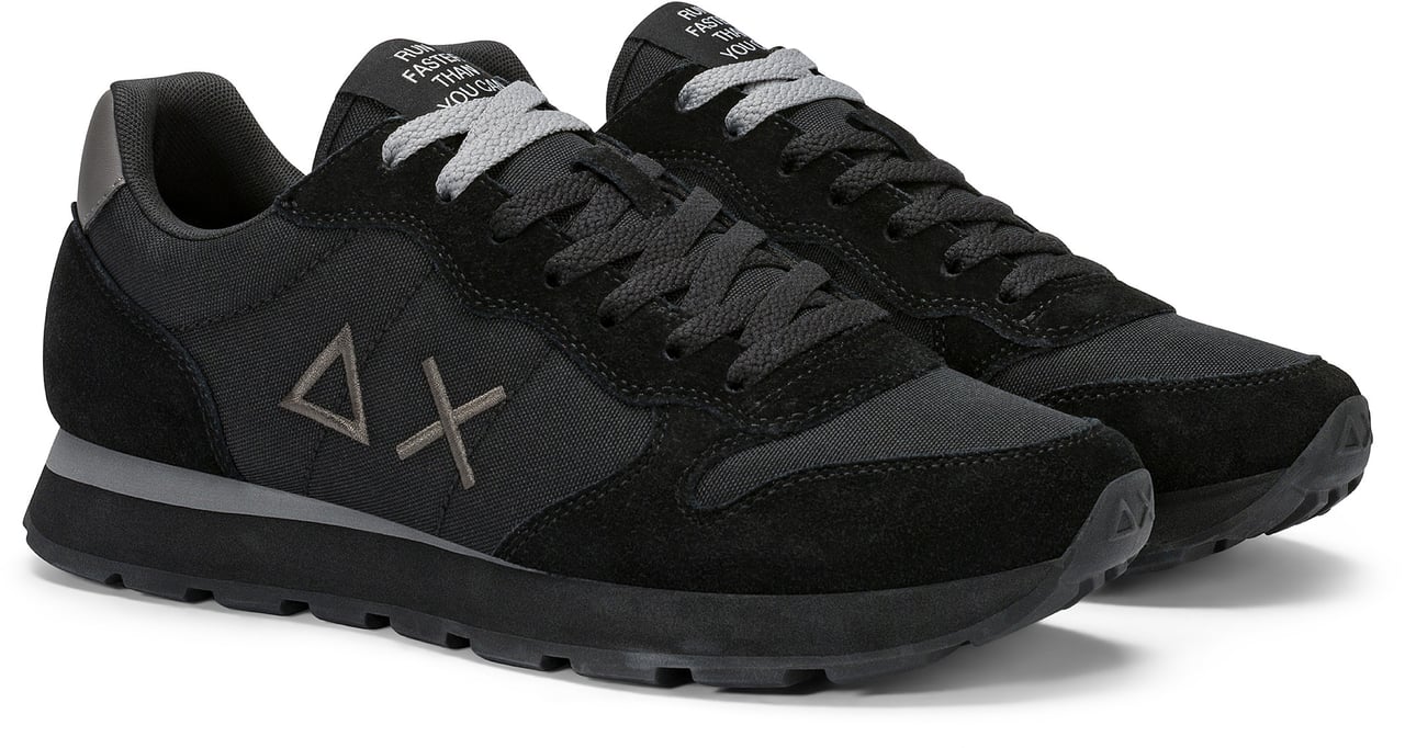 SUN68 Sneakers Nero/Grigio Scuro Zwart