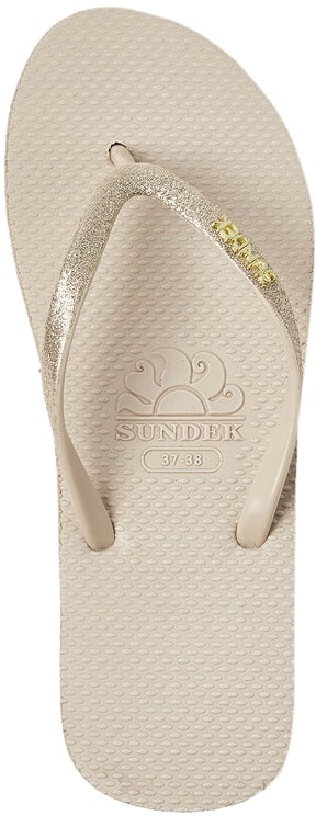 Sundek Flip Flop Slipper Goud/Glitter Geel