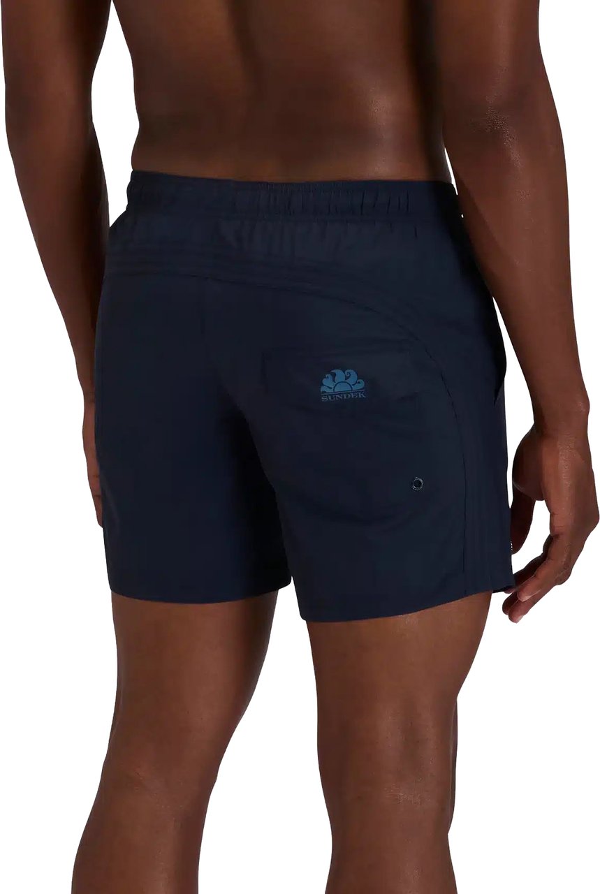 Sundek Elastic Solid Rainbow Dark Navy Blauw