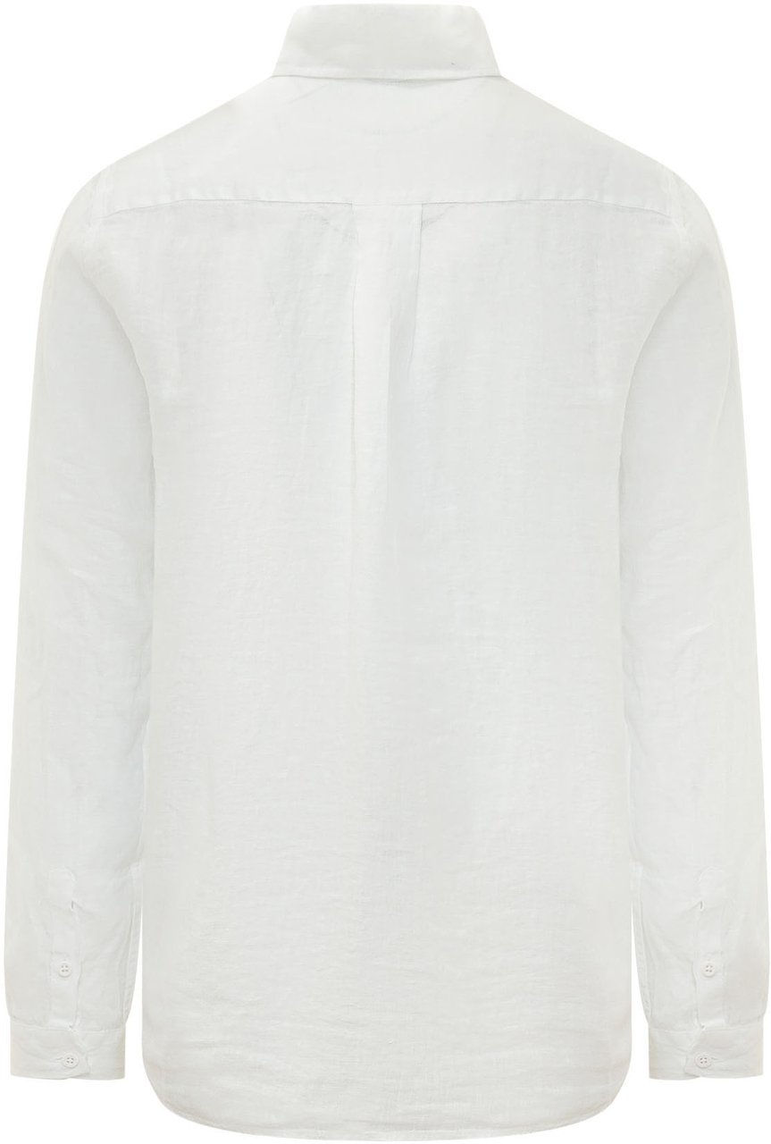 Sundek Camicia con Bottoni a Maniche Lunghe Wit