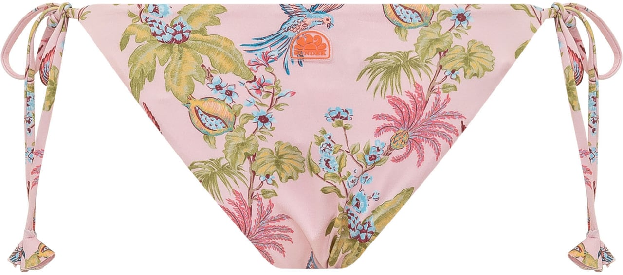 Sundek Slip Bikini Anita con Laccetti e Stampa Roze