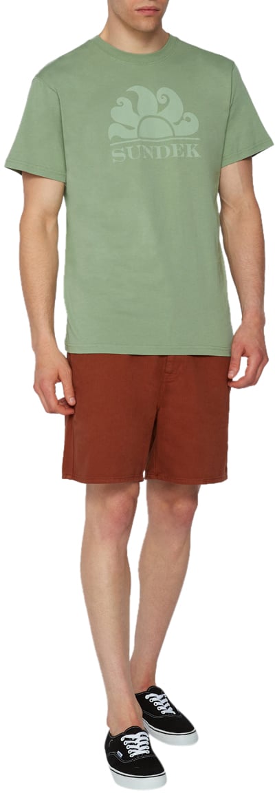 Sundek T-Shirt Green Dust Groen