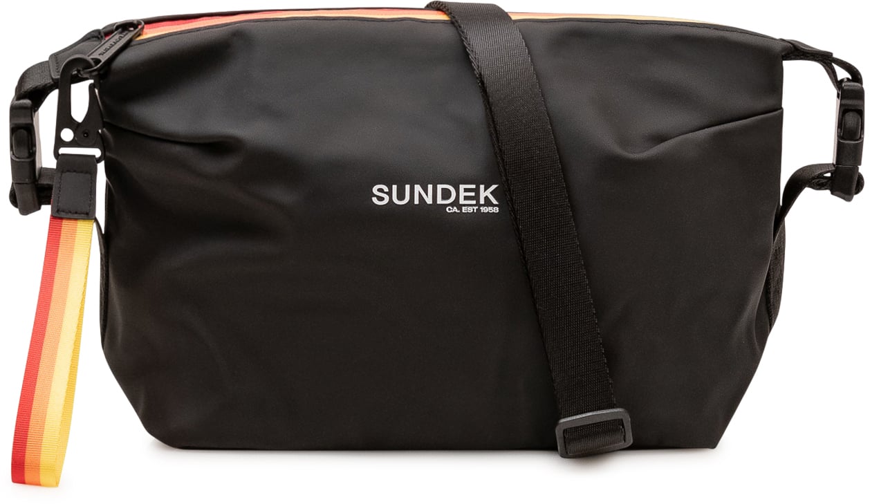 Sundek Beauty Case con Logo e Chiusura Zip Zwart