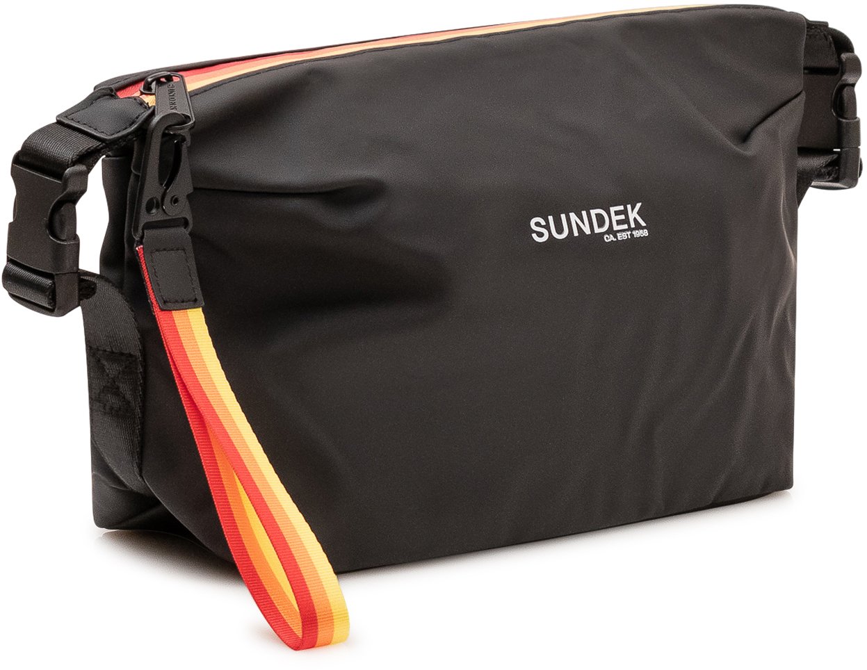Sundek Beauty Case con Logo e Chiusura Zip Zwart