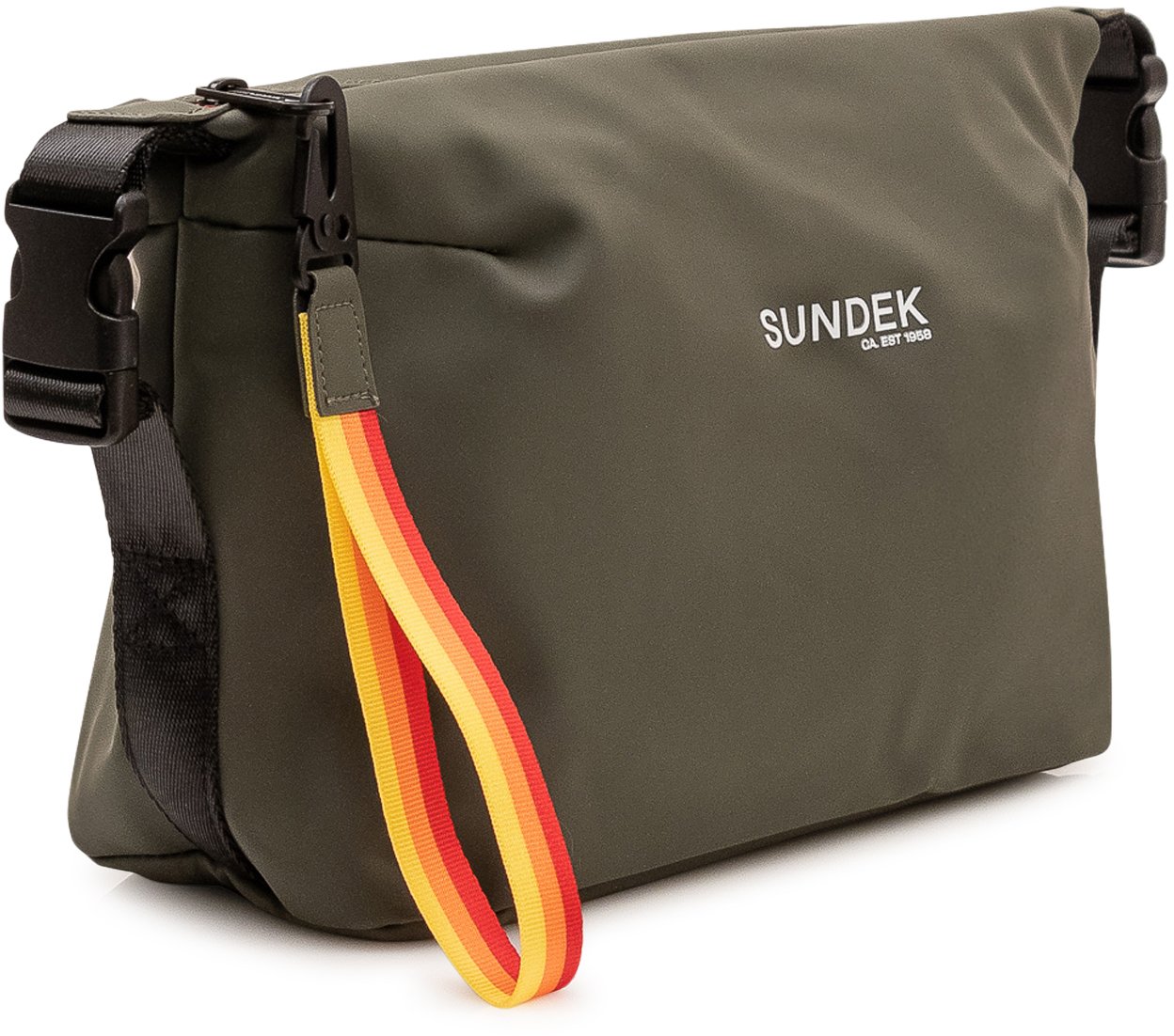 Sundek Beauty Case con Logo e Chiusura Zip Donkergroen