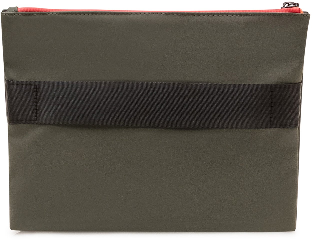 Sundek Pochette con Logo e Chiusura Zip Donkergroen