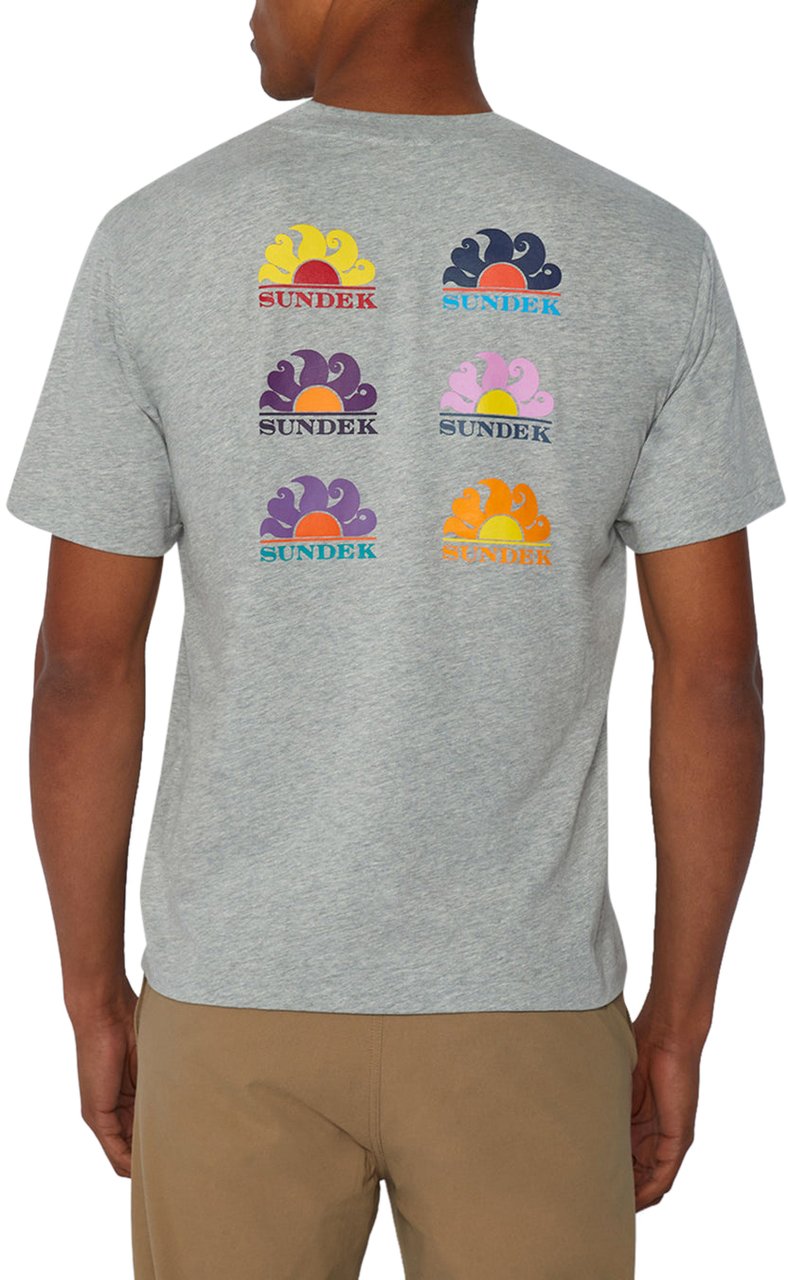 Sundek T-Shirt Logo Grey Grijs