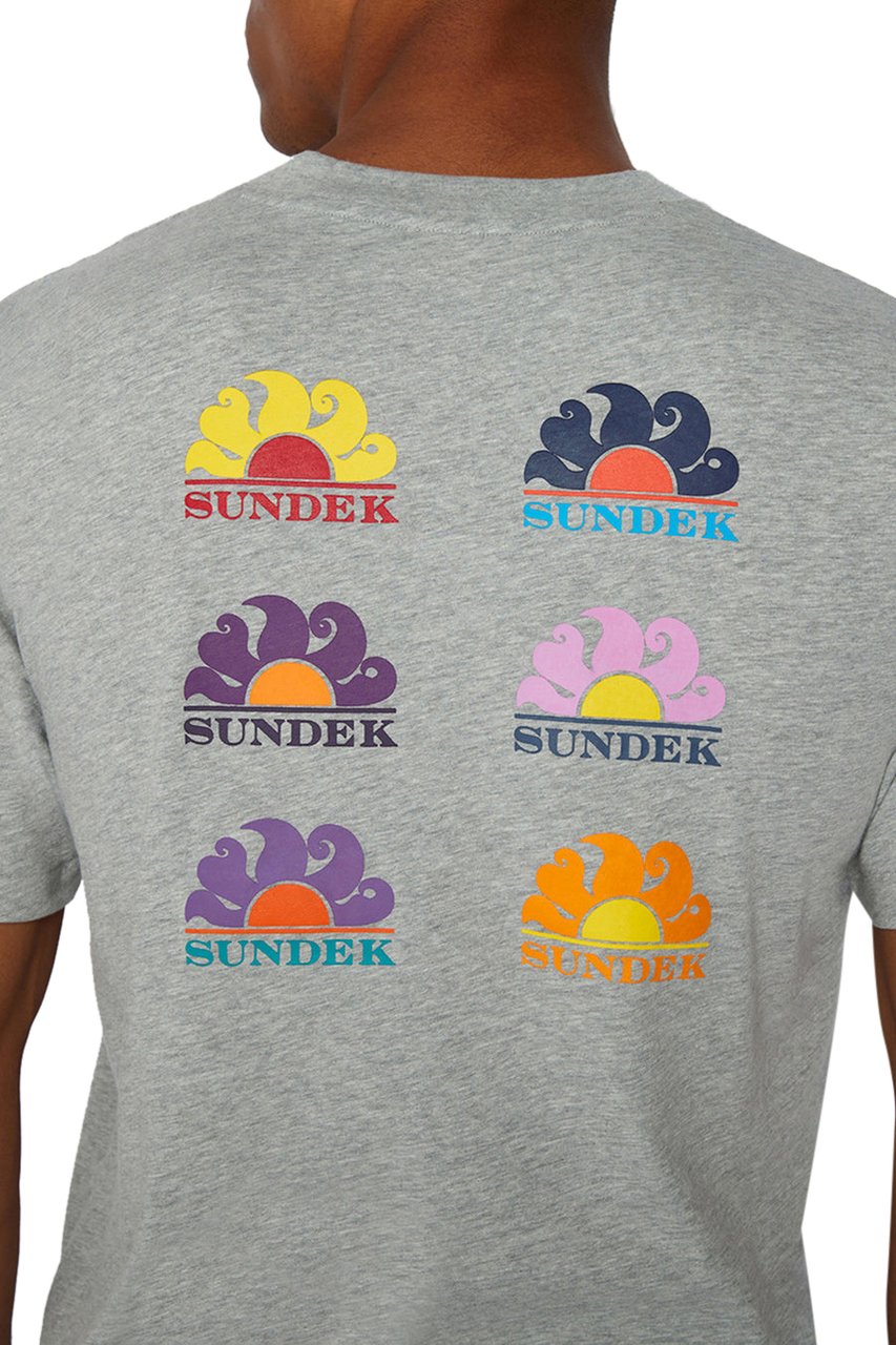 Sundek T-Shirt Logo Grey Grijs