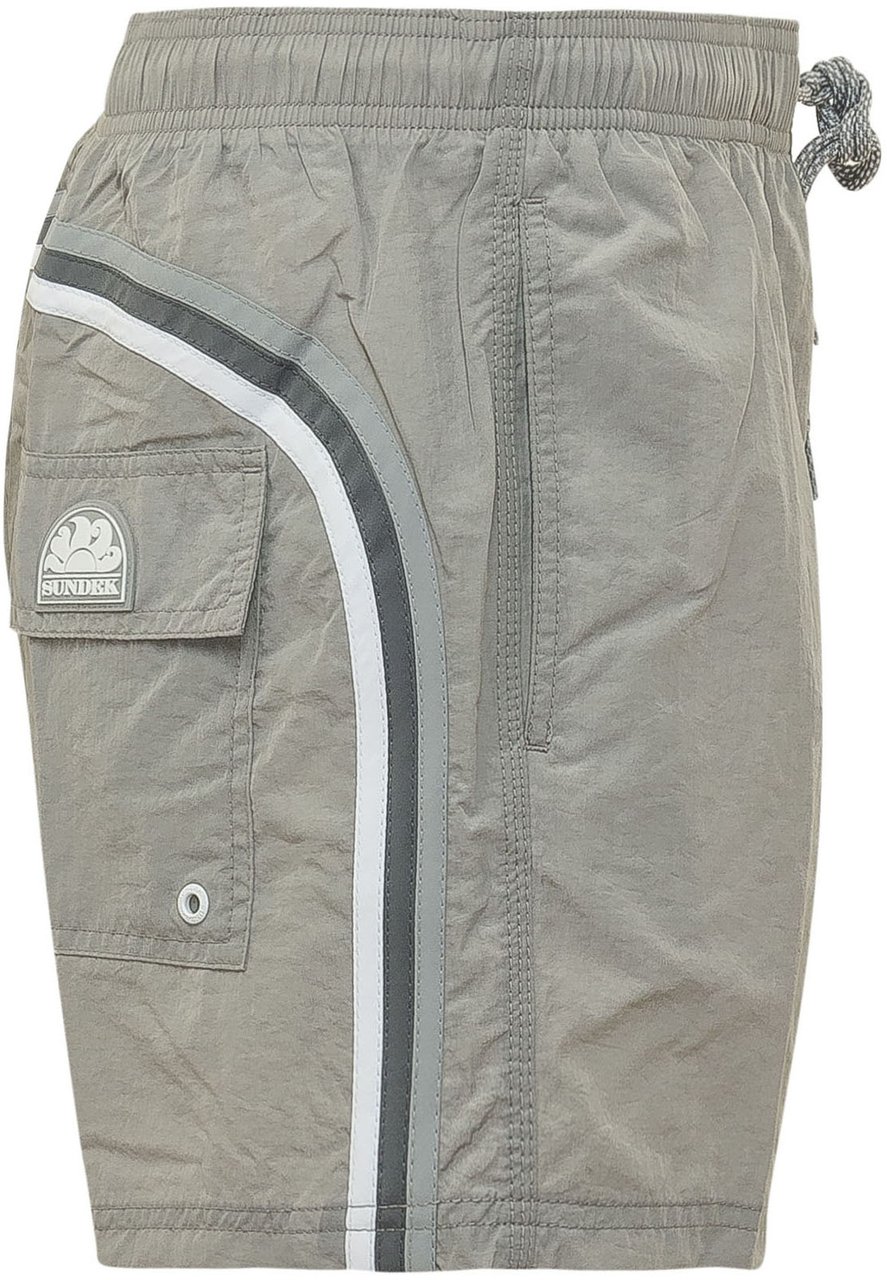 Sundek Costume da Bagno con Vita Elasticizzata Taupe