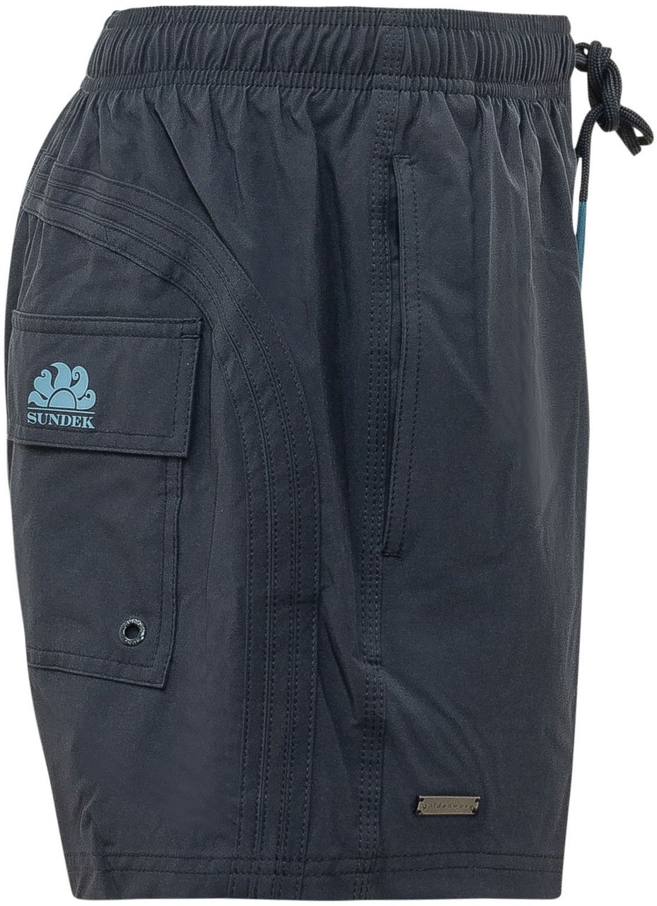 Sundek Costume da Bagno con Vita Elasticizzata Navy