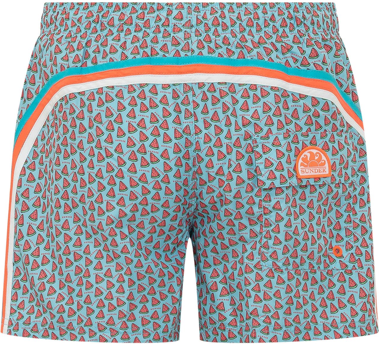 Sundek Boardshort con Stampa All Over Cyaan