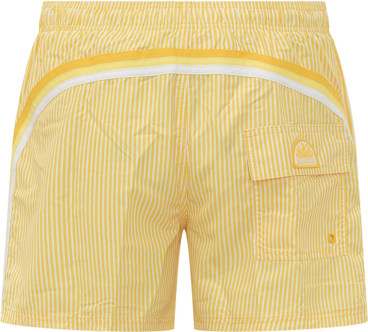 Sundek Boardshort con Stampa All Over Geel