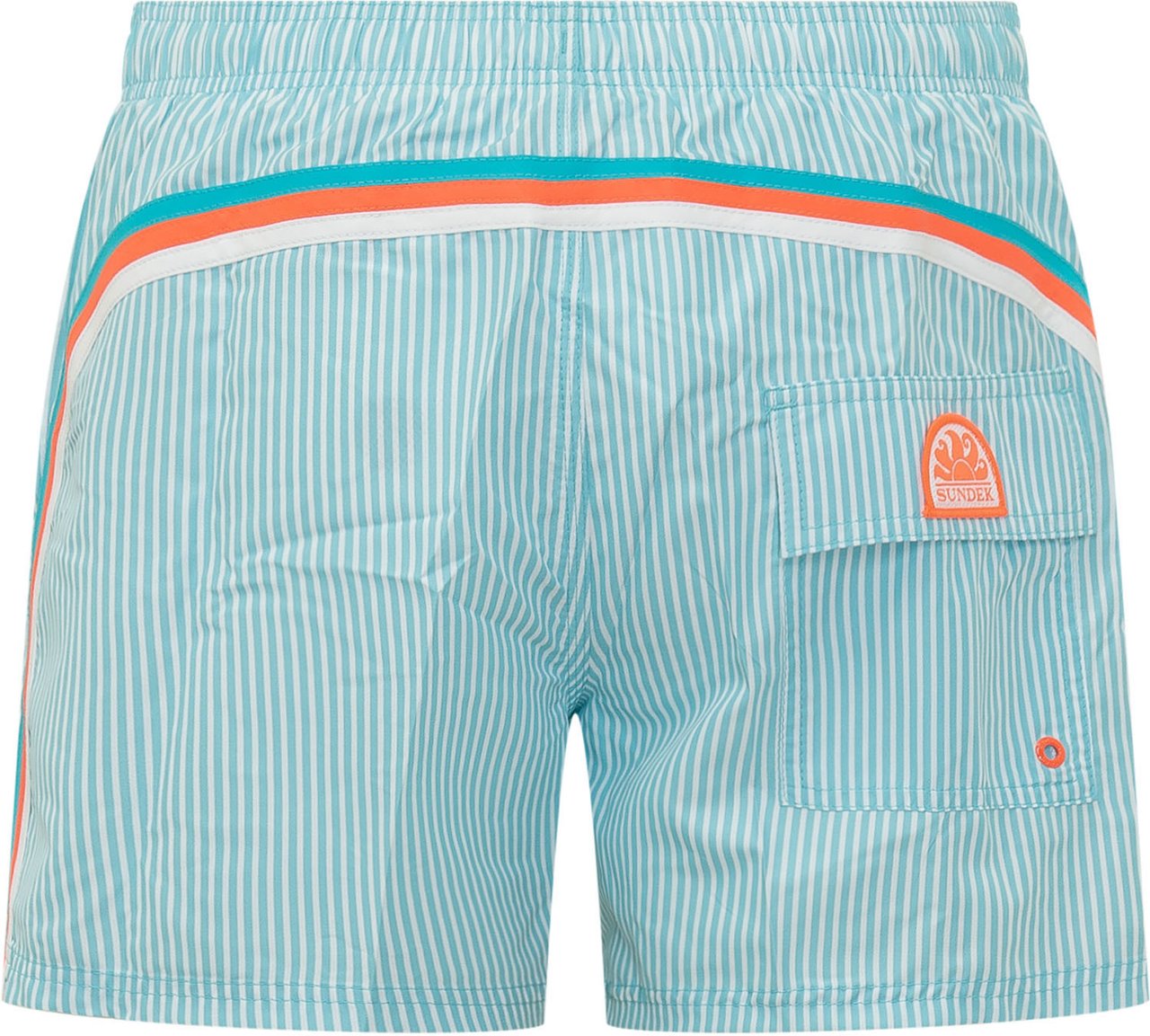Sundek Boardshort a Righe con Coulisse Cyaan
